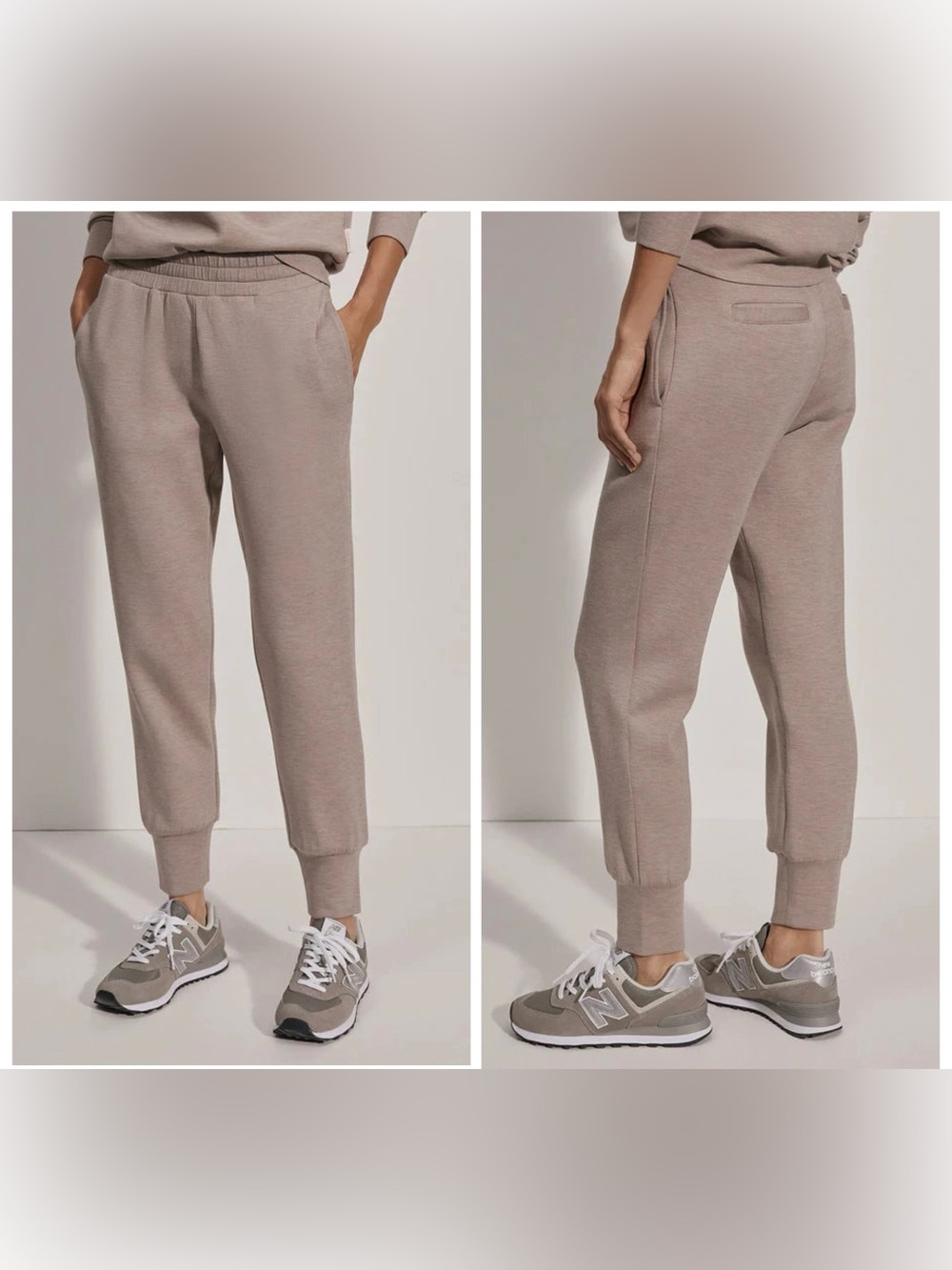 Varley The Slim Cuff Pant 27.5 Jogger Doublesoft Brown Taupe Women’s Size Medium